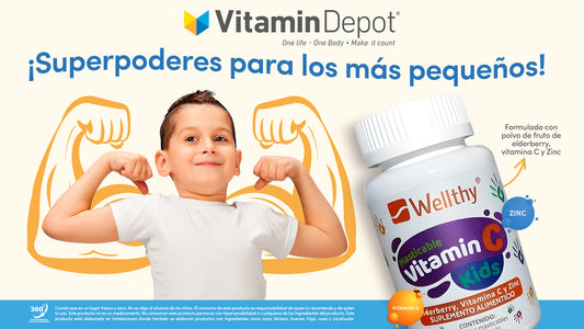 ¡Superpoderes para los más pequeños! Vitamina C Kids para niños invencibles