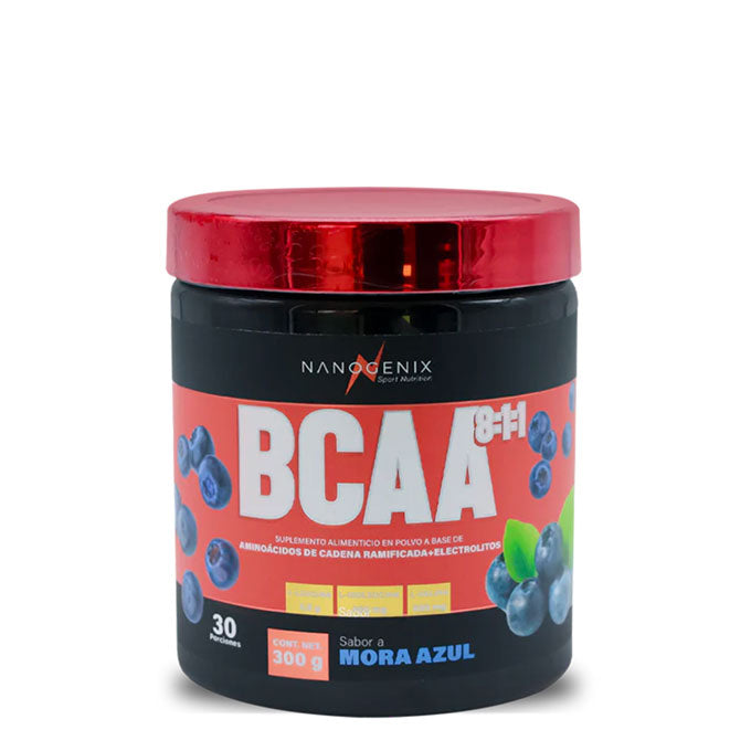 BCAA's Aminoácidos - Mora Azul - 300g / 30 servicios