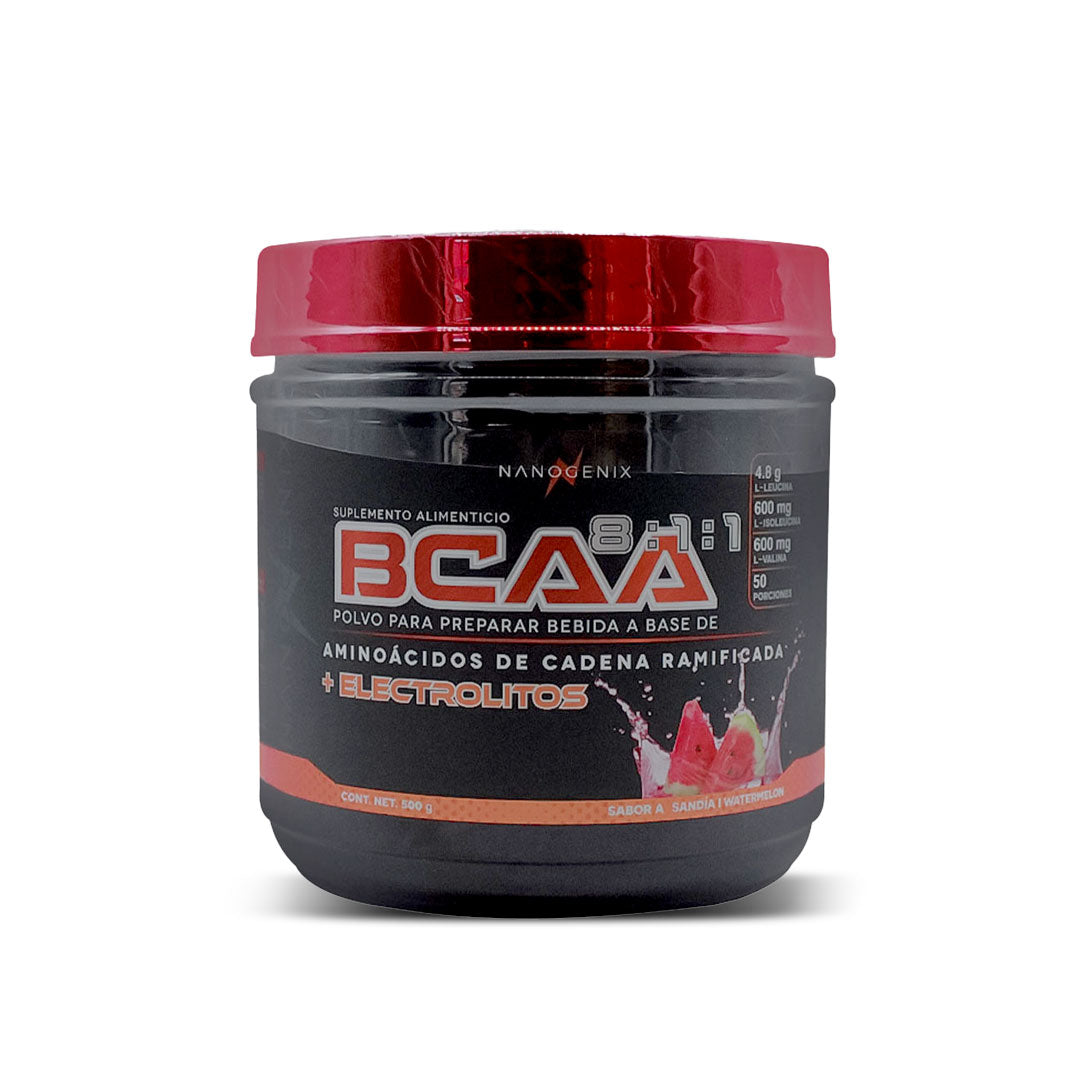 BCAA's Aminoácidos - Sandía - 500g / 50 servicios