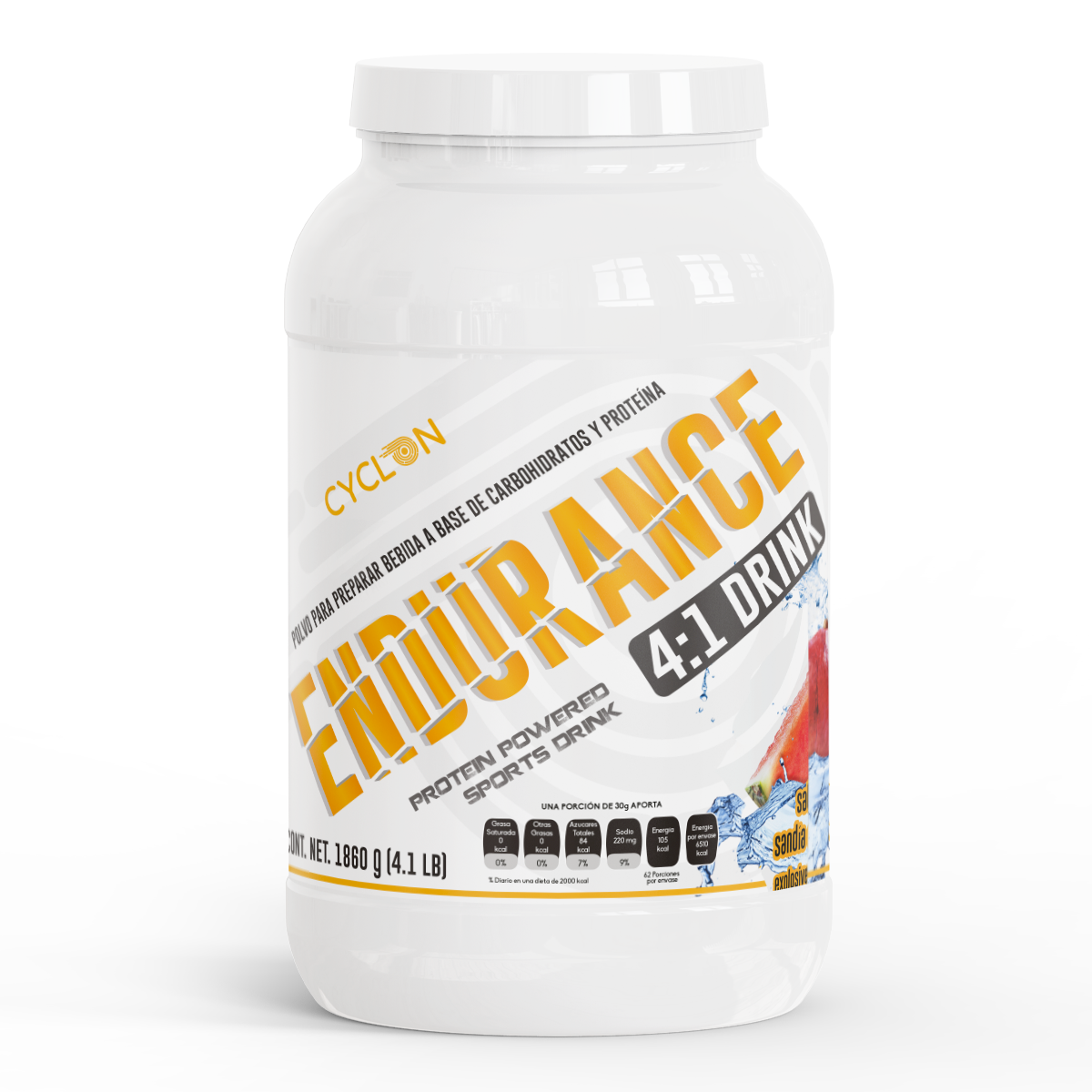 Endurance 4:1/ Polvo para preparar bebida a base de carbohidratos y proteína / 4 Lb