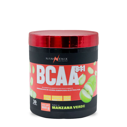 BCAA's Aminoácidos - Manzana Verde - 300g / 30 servicios